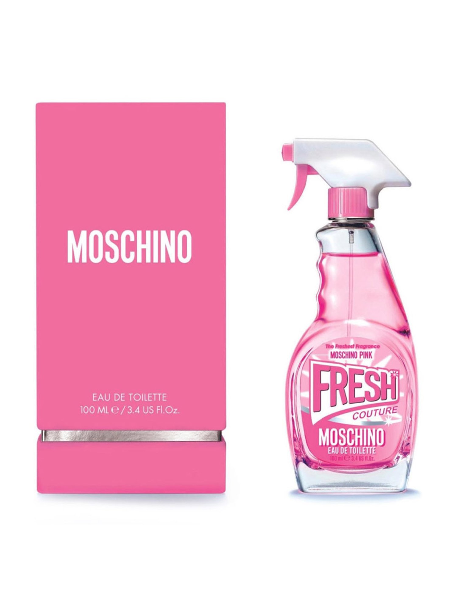 Moschino Pink Fresh Couture Eau De Toilette For Women (6T32) - 100 ml