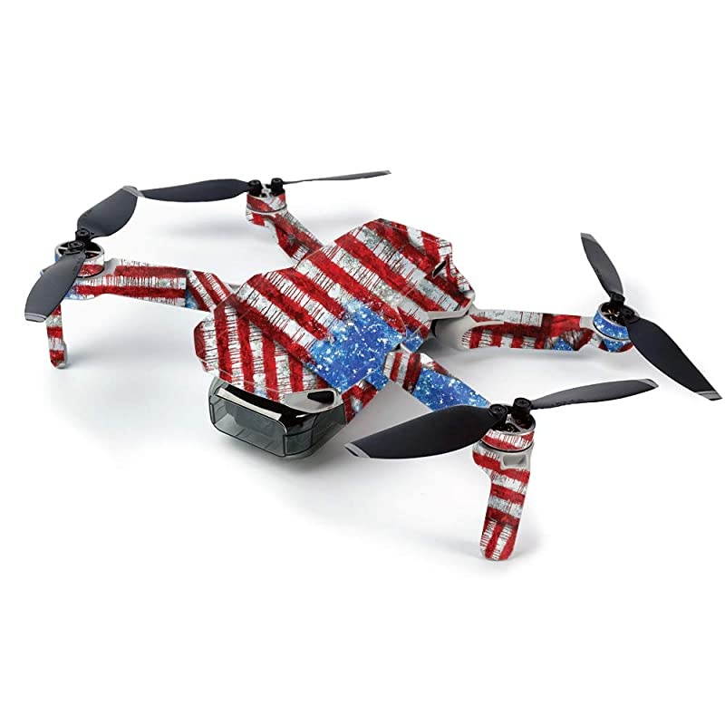 Skin for DJI Mavic Mini Portable Drone Quadcopter Flag Drips | Protective Durable and Unique Vinyl Decal wrap Cover | Easy to Apply Remove and Change Styles | Made in The USA