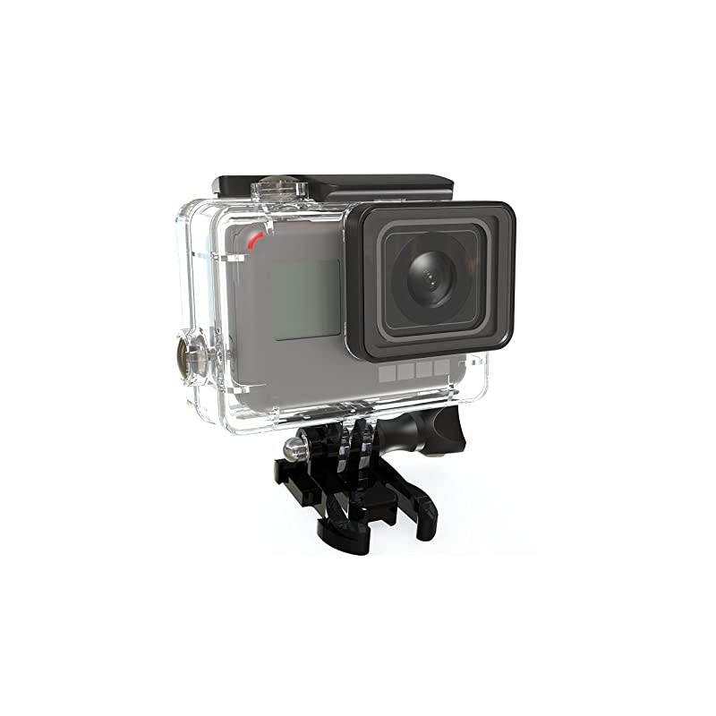 Red Filter Compatible with Hero7 BlackHero6Hero5Hero Laser Cut Contrast Enhancement Glass for ColorfulVivid Underwater VideoPictures Includes 60m Housing