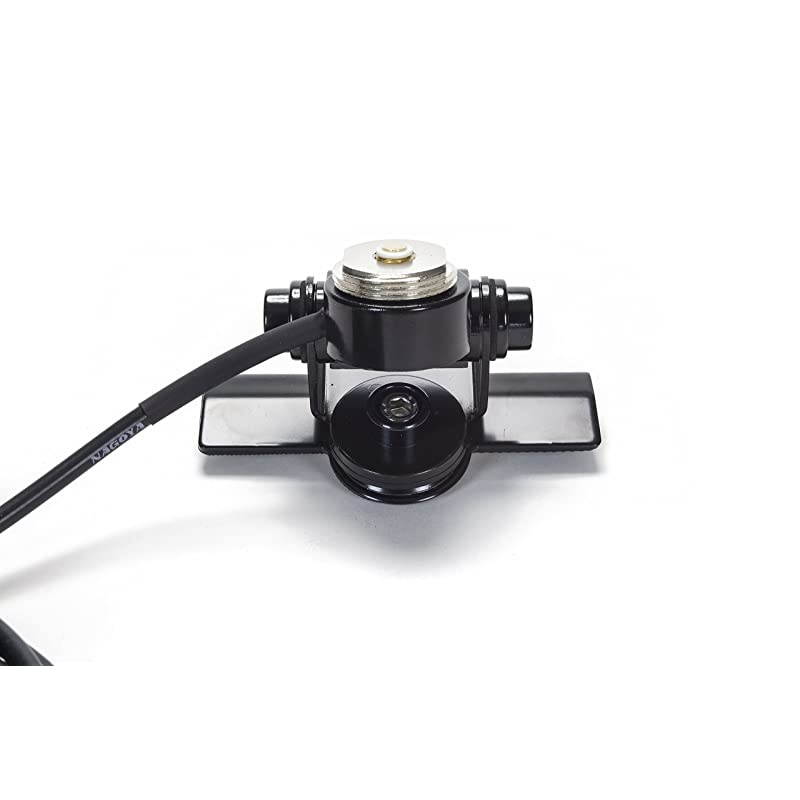 RB700N Heavy Duty Universal NMO Lip Mount for Trucks Hatchbacks SUVs and Cars Multi Axis Adjustable Includes 20 of RG58AU Cable with a PL259 Connector Includes Rain Cap