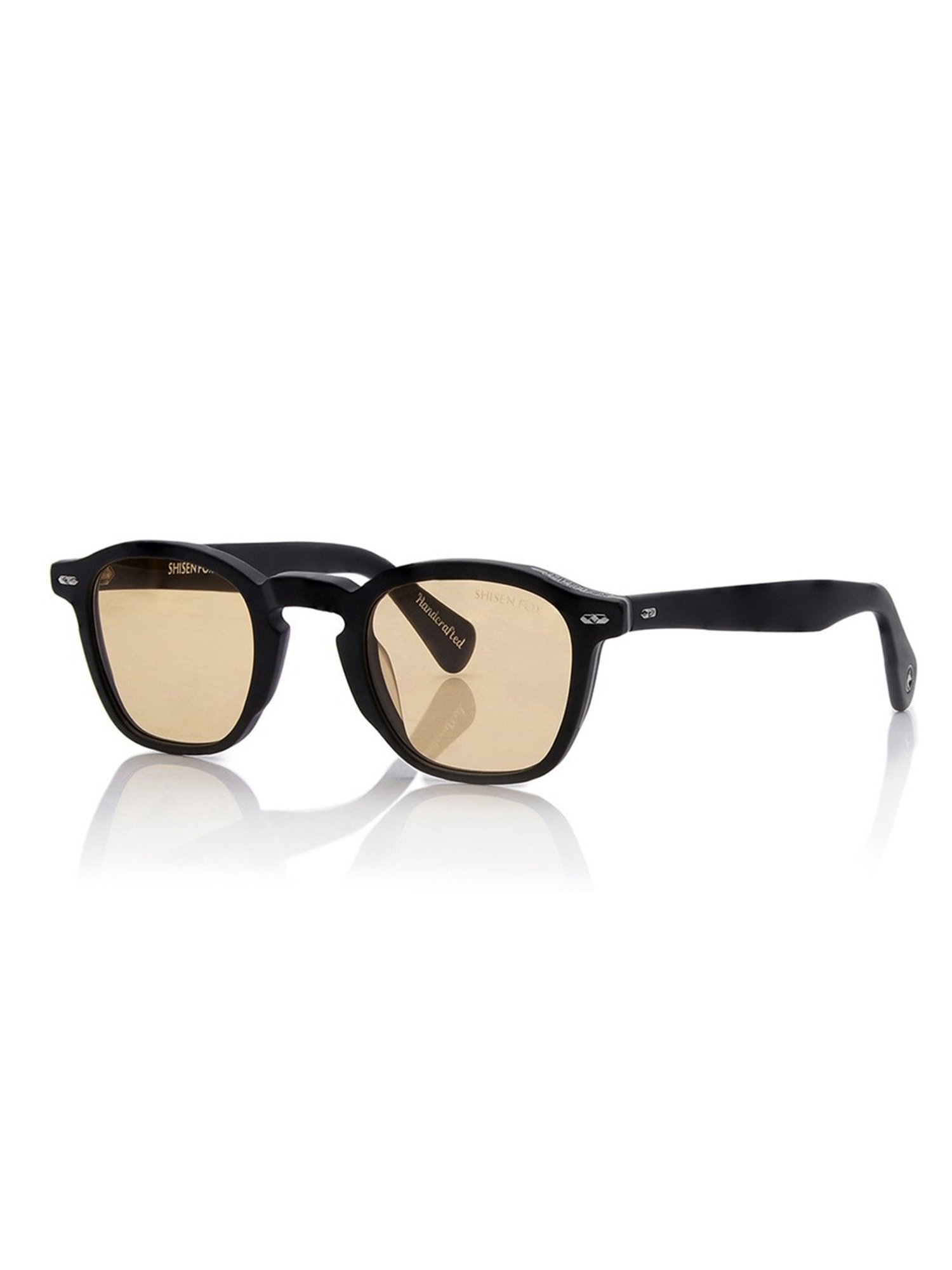 Shisen Fox Niko Matte Black Square Unisex UV Protection Sunglasses -46 mm