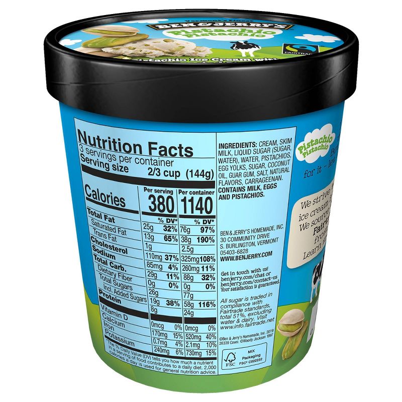 Ben & Jerry's Pistachio Pistachio Ice Cream - 16oz