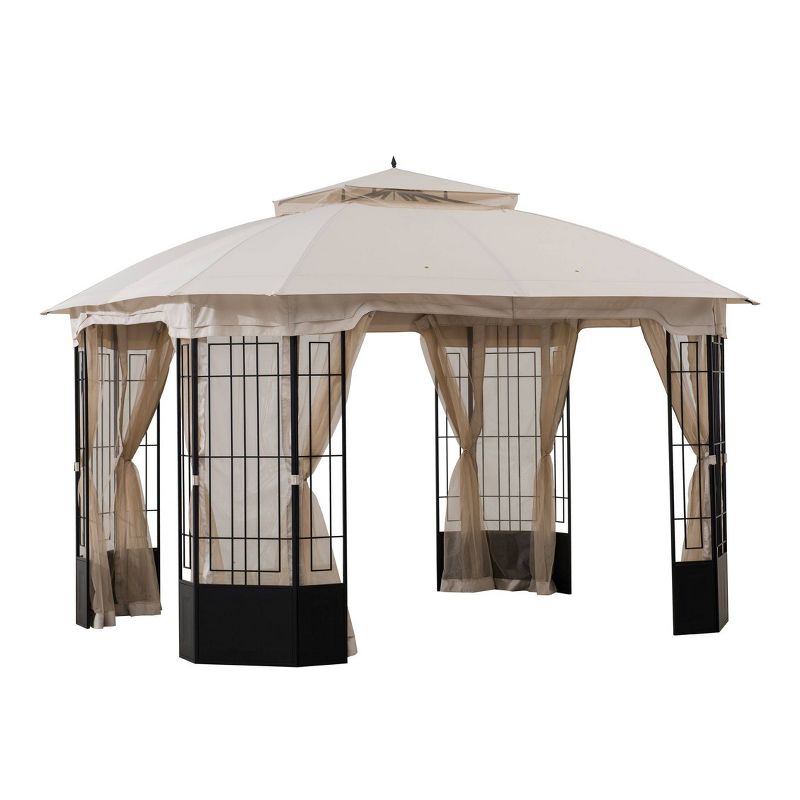 8.5' Elysium Attached Louvered Pergola - Vita