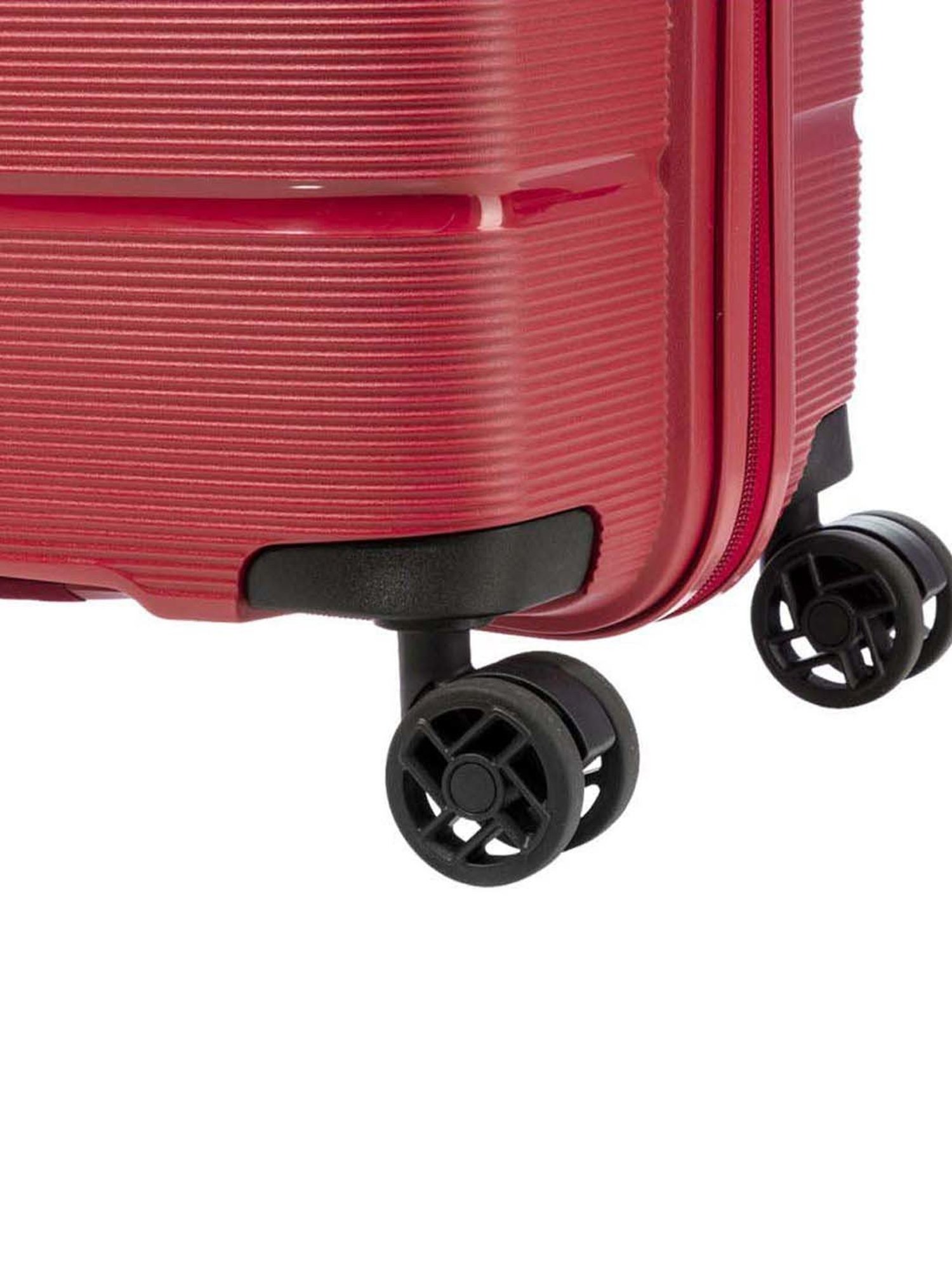 American Tourister Linex Red Textured Hard Large Trolley Bag - 54 cm