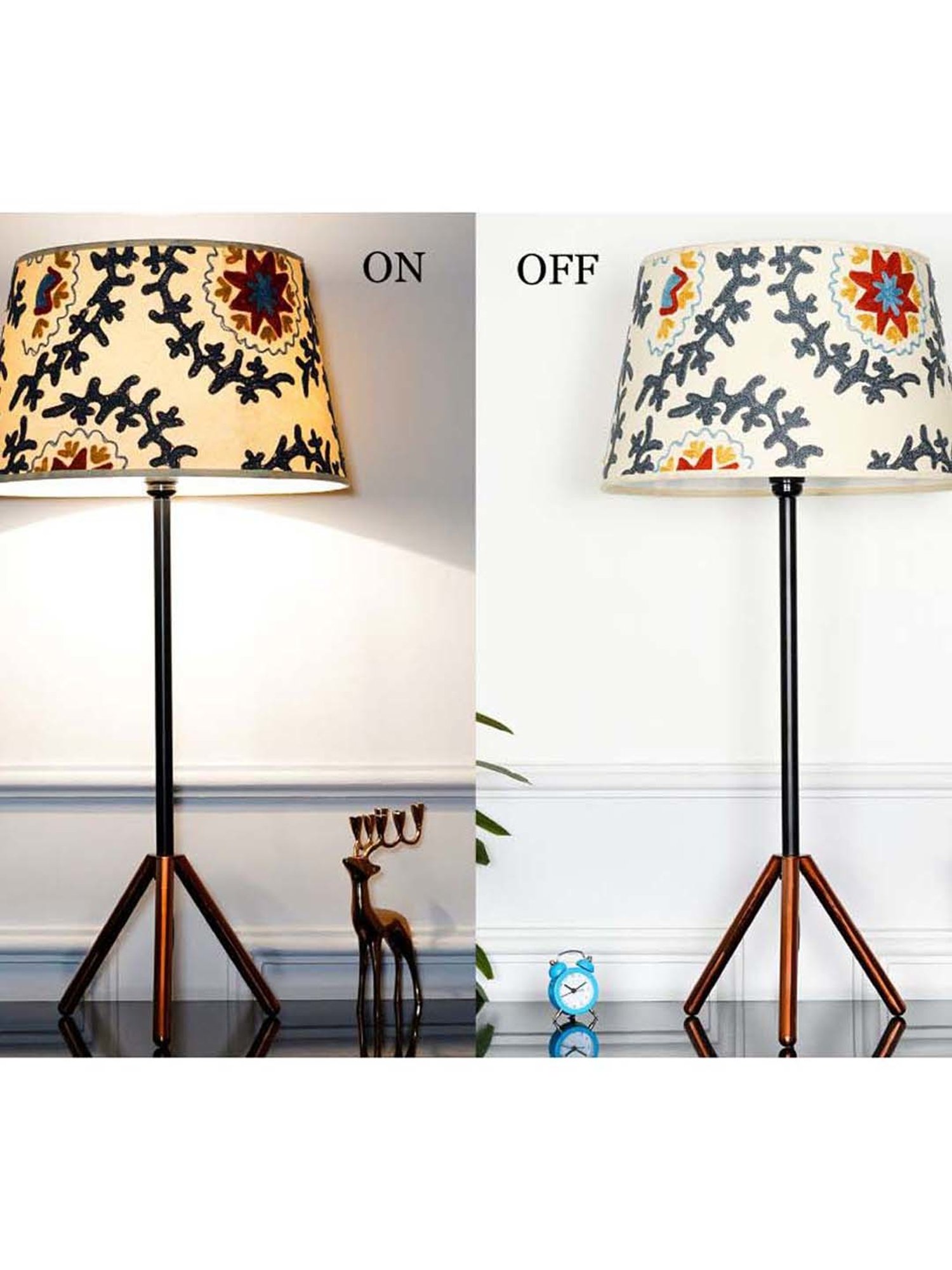 Kapoor E Illuminations Green Study Table Lamp - Set of 1