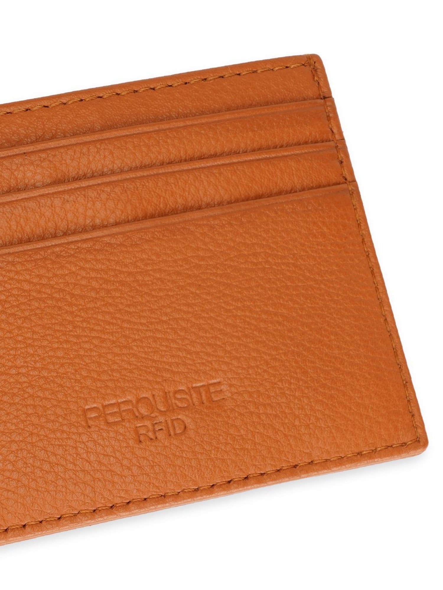 PERQUISITE CENTURION Brown Solid Card Holder