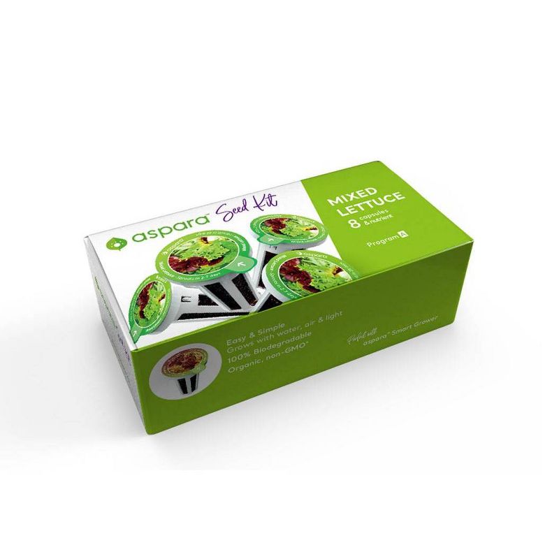 Aspara KLS0001 8 Capsule Seed Kit - Mixed Lettuce