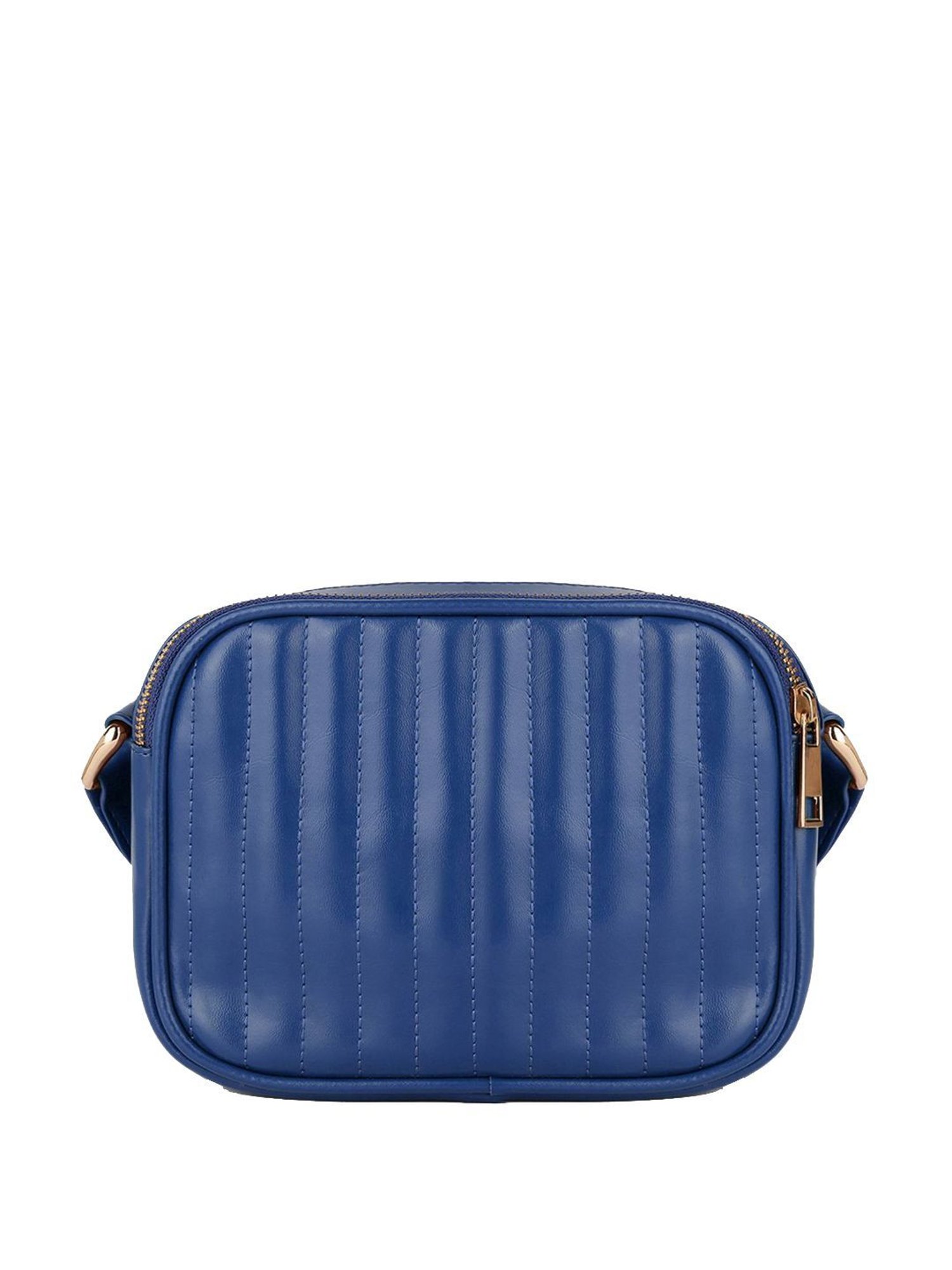 KLEIO Blue Textured Medium Sling Handbag