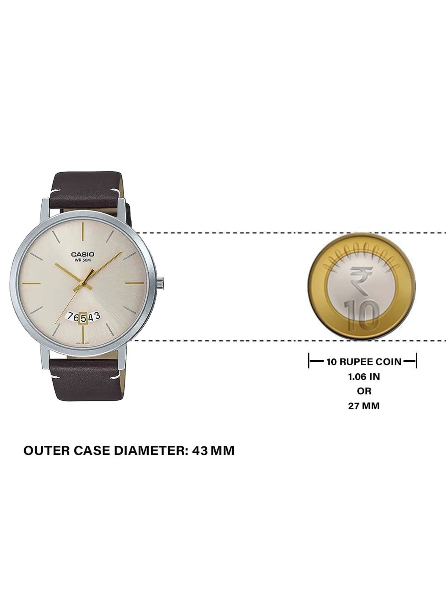 Casio MTP-B100L-9EVDF Enticer Analog Watch for Men (43 mm)