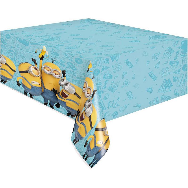 Minions 2 84"x54" Reusable Table Cover Turquoise