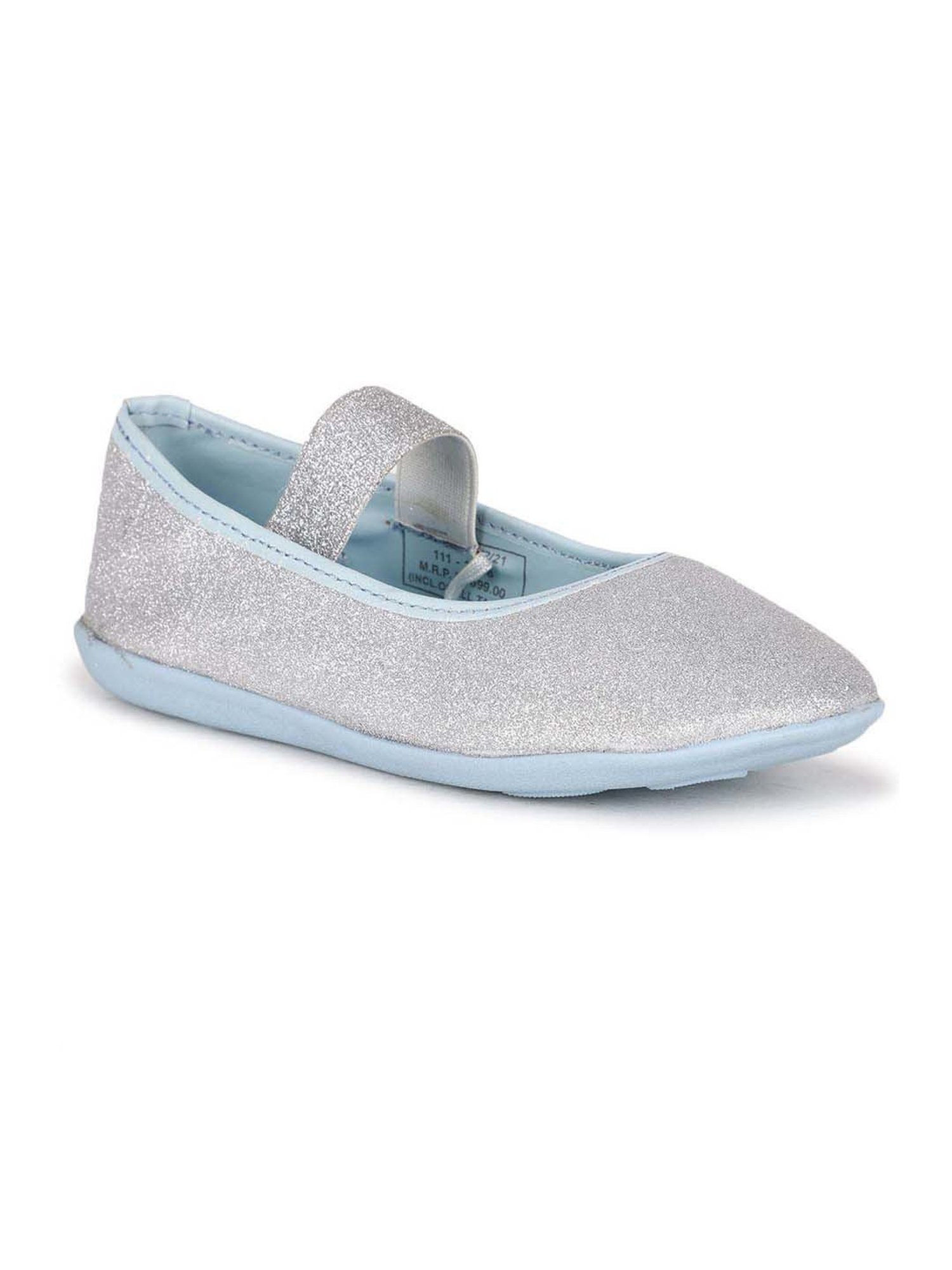 Disney by Bata Kids Silver & Blue Mary Jane Shoes