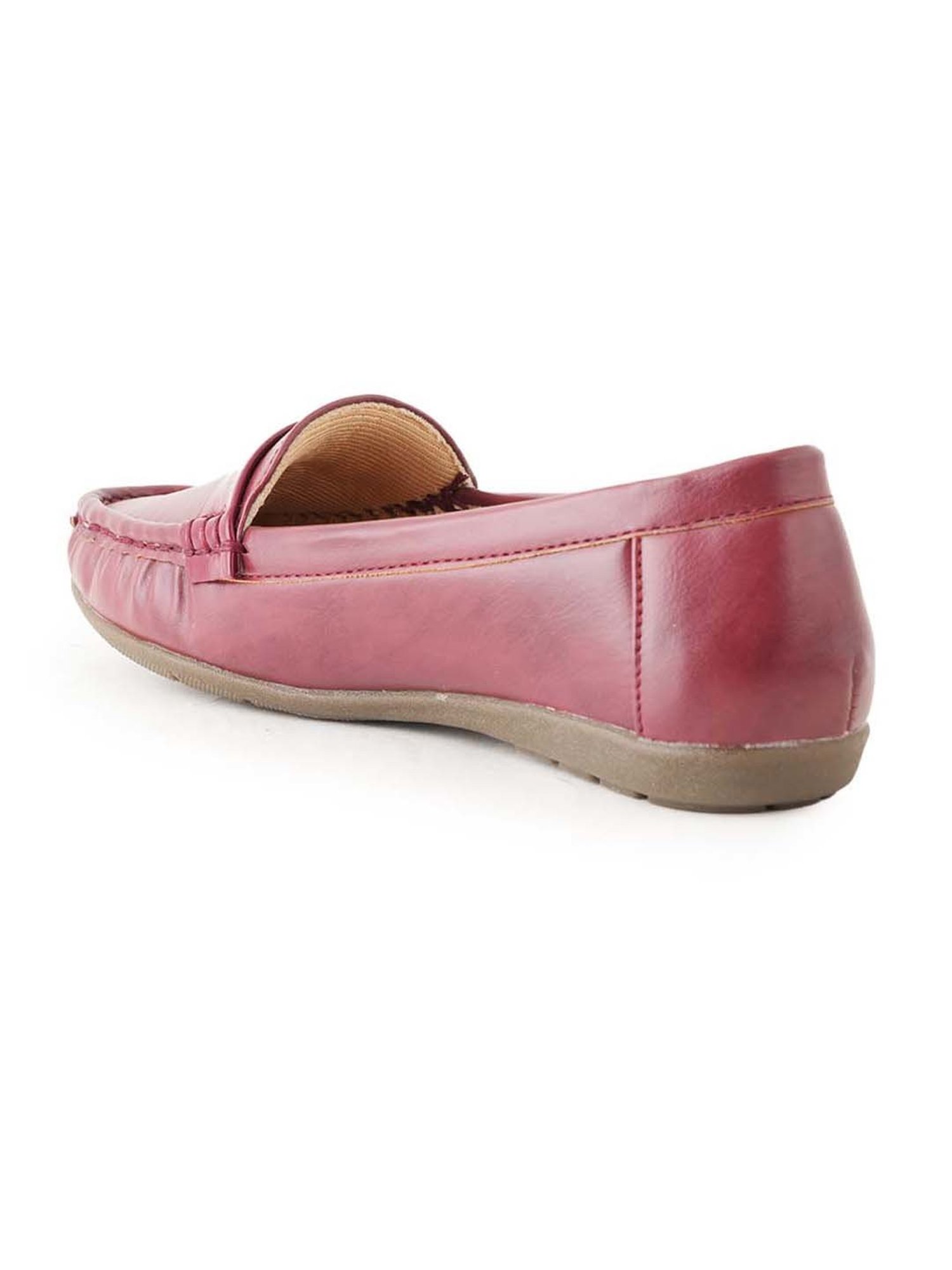 Scentra Women's Maroon Casual Loafers