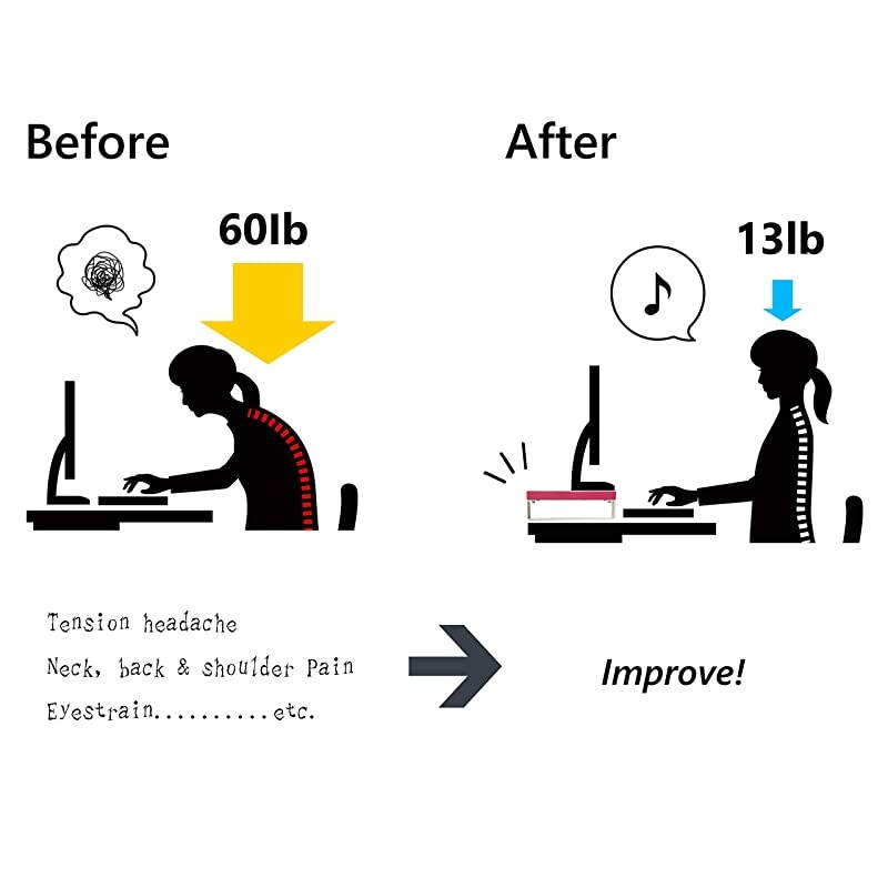 LAB Desktop Stand, 9.8 x 23.2 x 3.1 inches, White (A7332-0)
