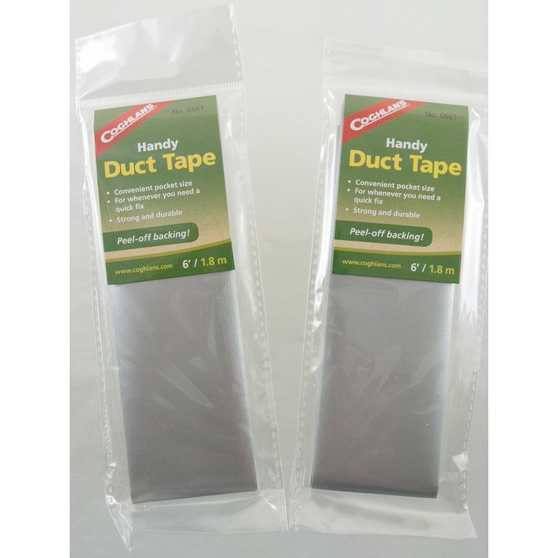 Coghlan's Handy Duct Tape 6' Convenient Pocket Size w/ Peel-Off Back Quick Fix