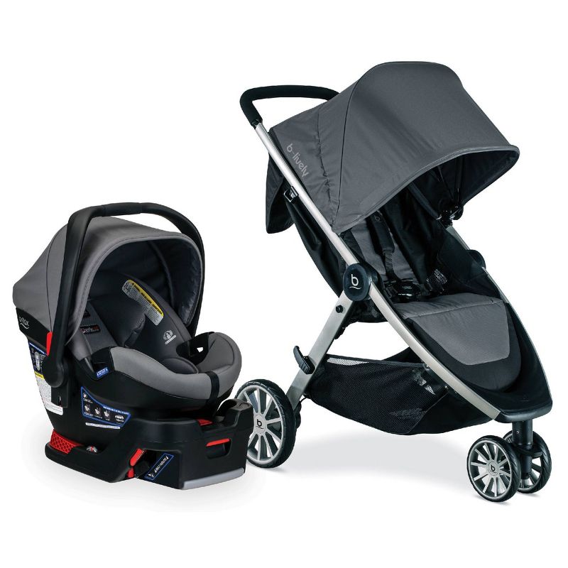 Cybex Eezy S+2 Travel System with Aton 2 Infant Car Seat - Deep Black