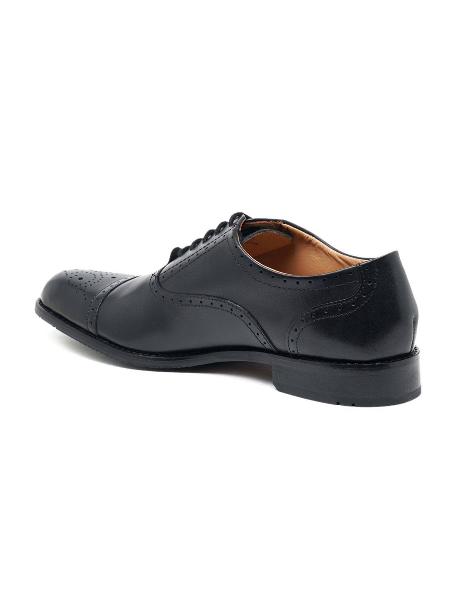 Ruosh Men's Black Oxford Shoes