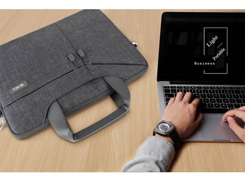 wiwu Laptop bag 17.3 inch Top-grade wate resistant Computer bag 17 Handbag Messenger Laptop sleeve Business briefcase with handle for Hp Dell Lenovo Notebooks