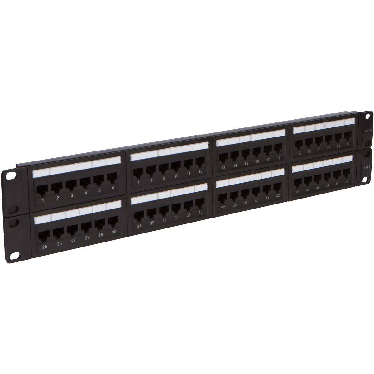 Buyer's Point 48 Port Cat6 Patch Panel with Punch Down Tool and Cable Management System Pack of 5