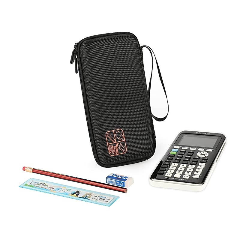 Carrying Case Storage Travel Bag for Graphing Calculator Texas Instruments TI83 Plus TI84 Plus CE TI89 Protective Pouch Black