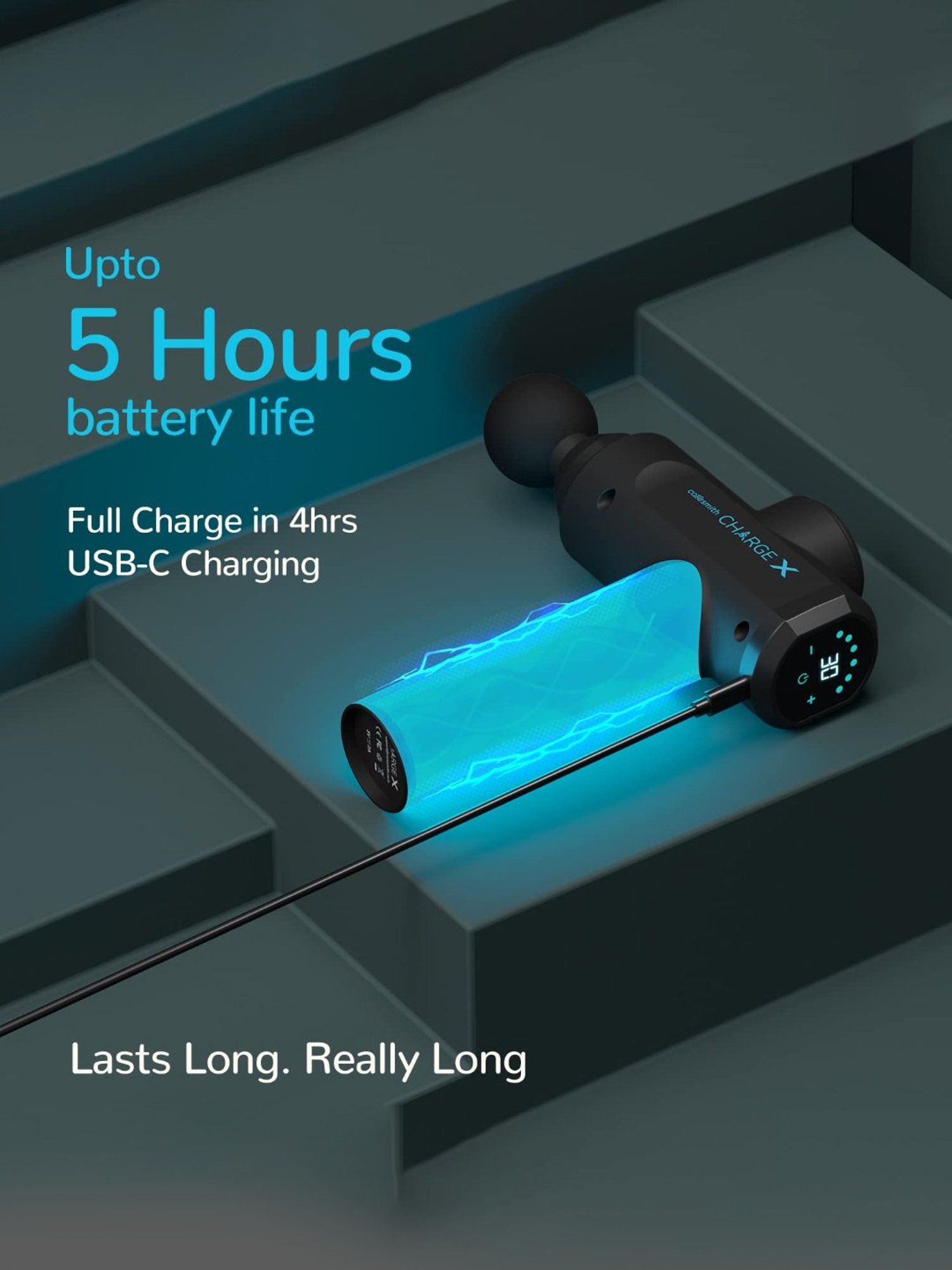 Caresmith Bloom Rose Quartz Gua Sha Face Massage Tool for Women, Battery Powered (Rose Quartz)