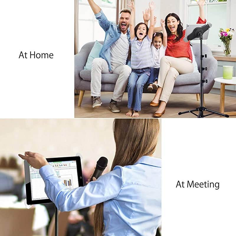 Tripod Stand HeightAdjustable 2070 Inch Tablet Floor Stand Stand Holder with 360&deg; Rotating for 95145 Tablets97129 Inch ProAir