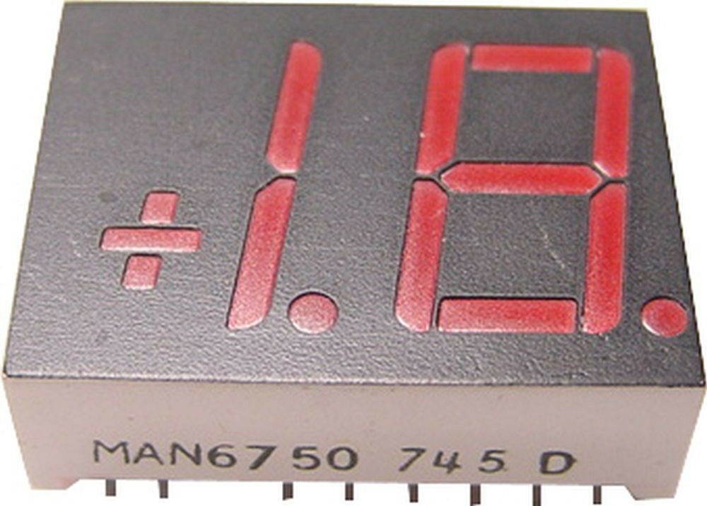 QUALITY TECH MAN6750 OVERFLOW RED SEGMENTED DISPLAY NEW LOT QUANTITY-20