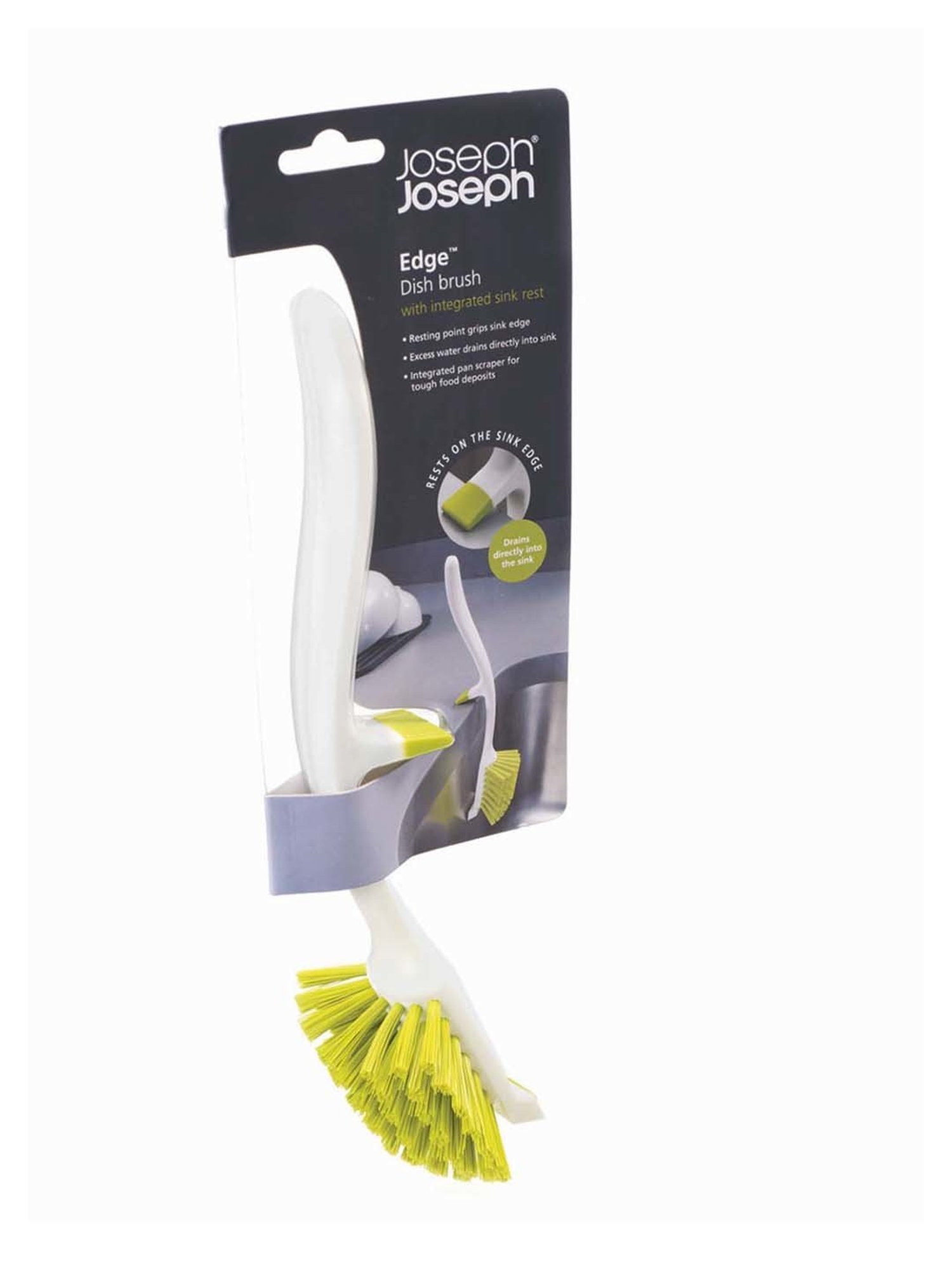 Joseph Joseph Green Plastic Edge Dish Brush - Set of 1