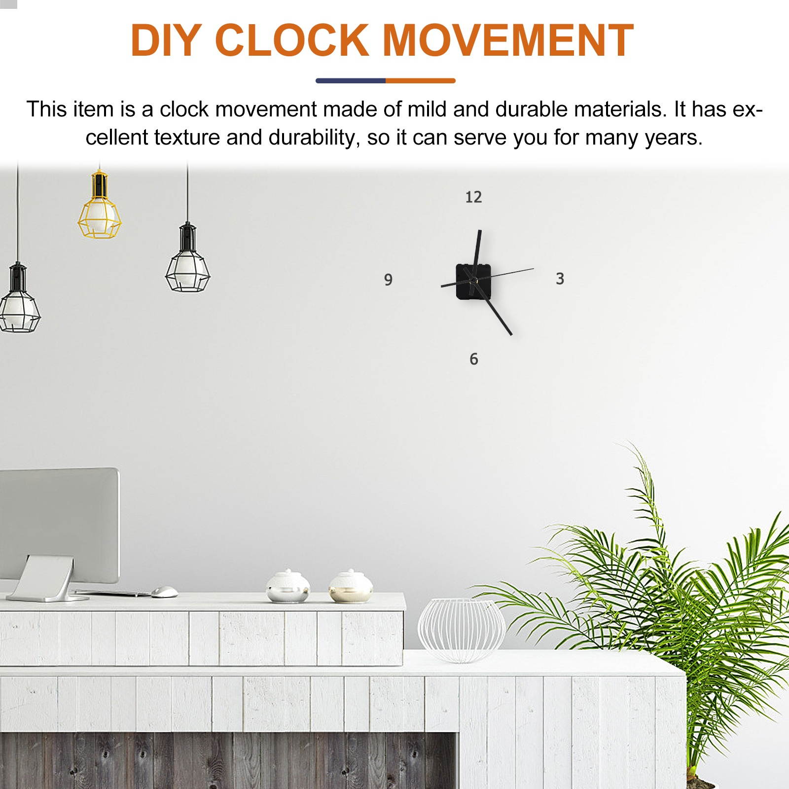 1pc Durable Meticulously Made Exquisite Clock Movement Clock Mechanism Hanging Clock Part