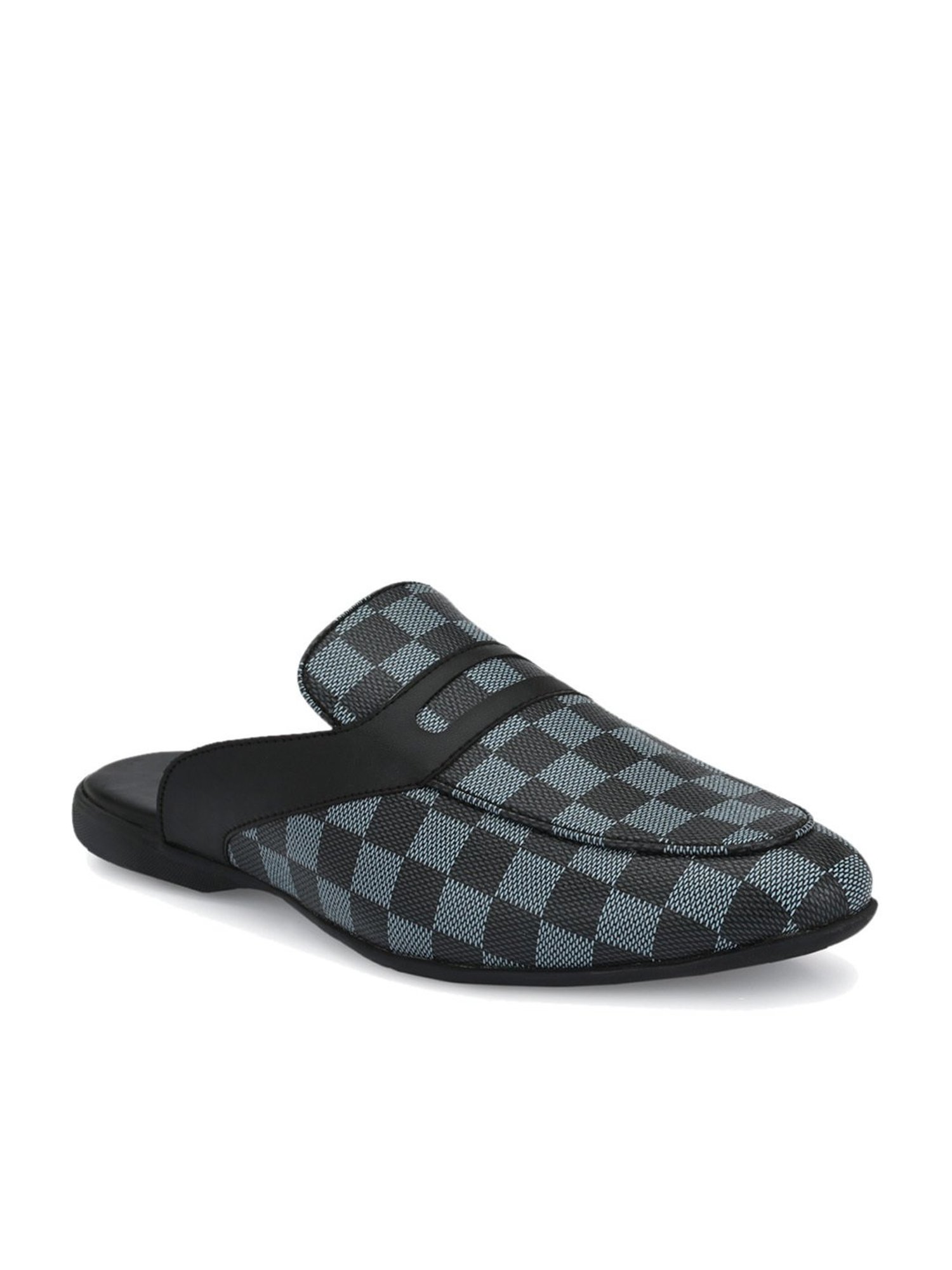 El Paso Men's Grey Mule Shoes