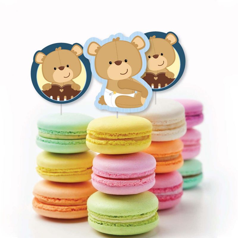 Big Dot of Happiness Noah's Ark - Cupcake Decoration - Baby Shower Cupcake Wrappers and Treat Picks Kit - Set of 24