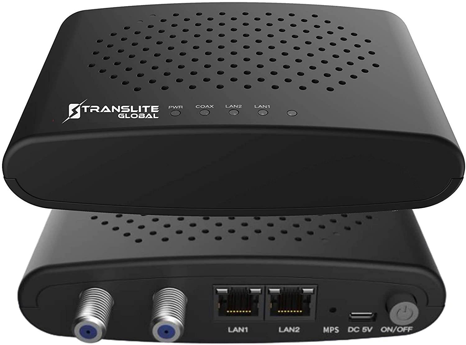 Translite MoCA 2.5 Network Adapter with 2 Gigabit Ethernet Ports - Ethernet Over Coaxial Adapter (Single Piece) | Model: TL-MC84