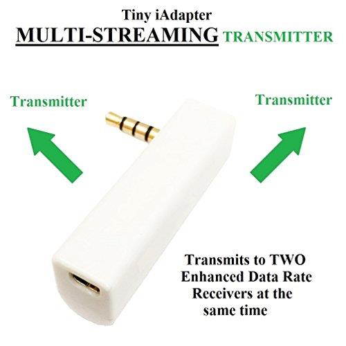 kokkia isplitter white : iadapter multistreaming bluetooth stereo transmitter splitter.