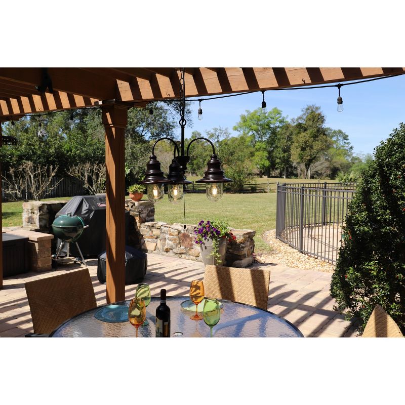 Bel Air Lighting Outdoor Hanging Pendant Black