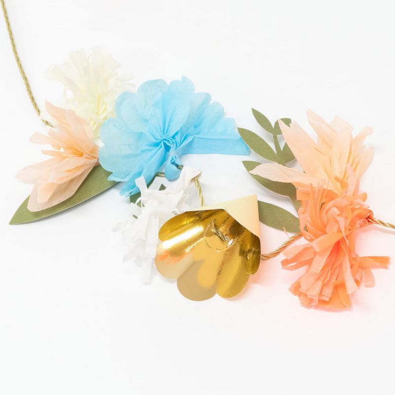 Meri Meri   Flower Bouquet Garland   Party Decorations and Accessories - 7.25'