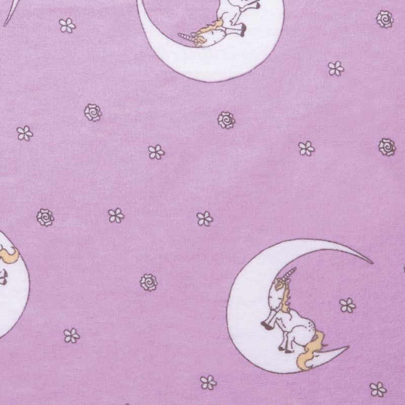 Trend Lab Fitted Crib Sheet Unicorn Moon - Purple