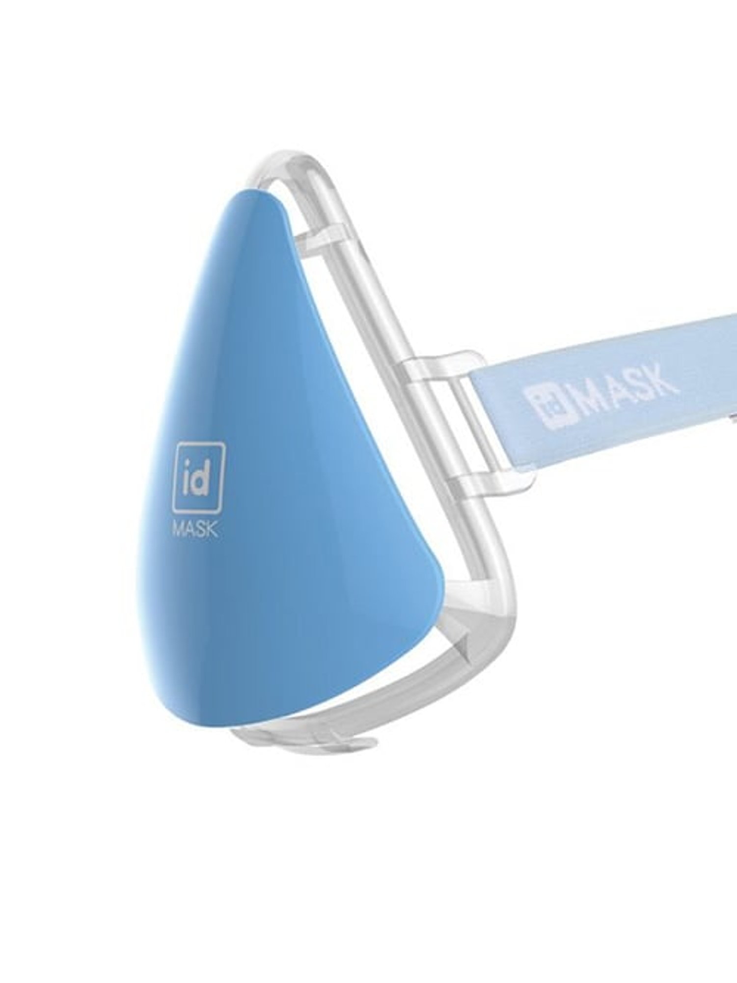 idMASK Blue Reusable Mask Shield With Headstrap - Kids