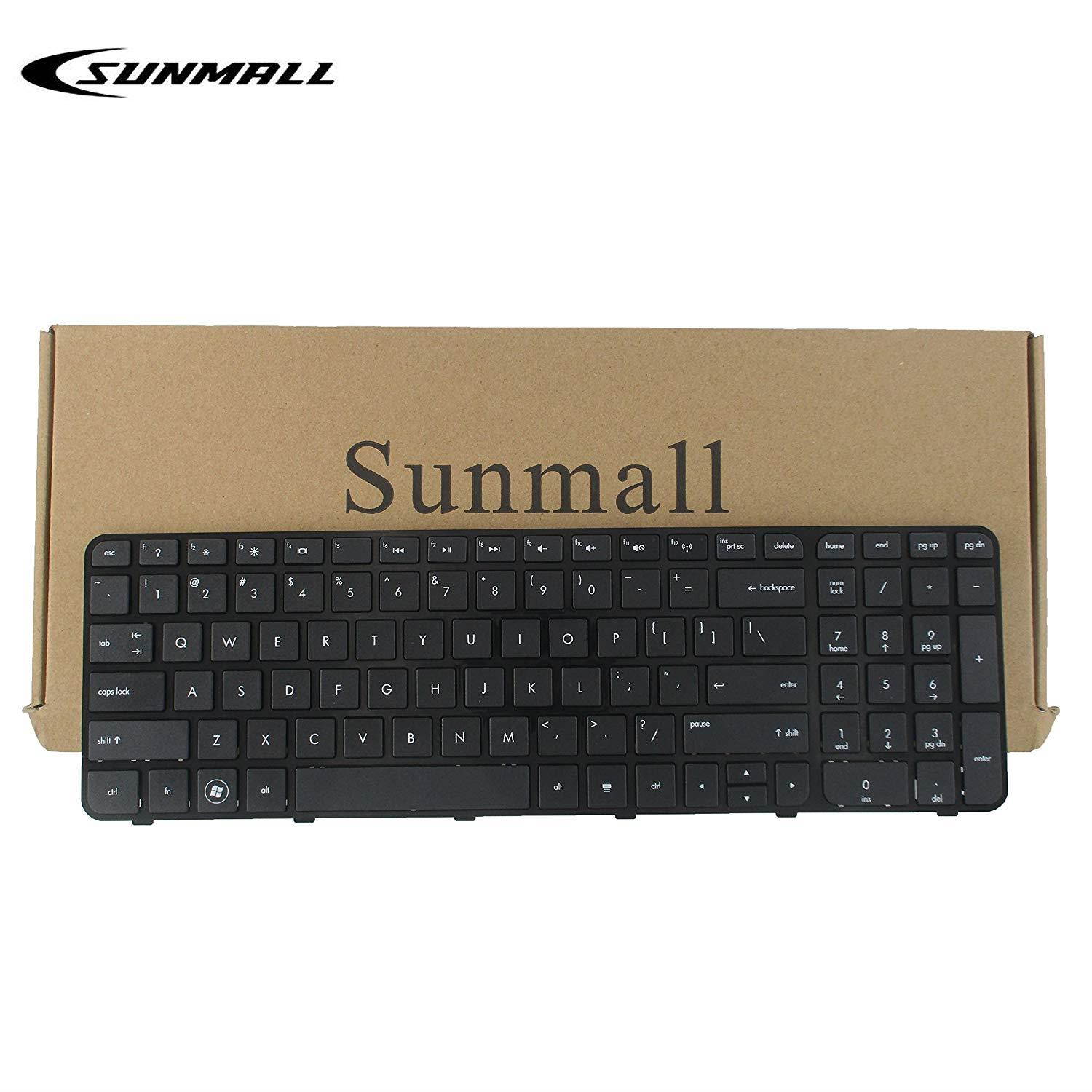 SUNMALL Replacement Keyboard with Frame For HP Pavilion G6-2000 G6-2100 G6-2200 G6-2300 G6T-2000 g6-2002xx g6-2010nr g6-2090ca g6-2106nr g6-2111us series Black US Layout (6 Months Warranty)