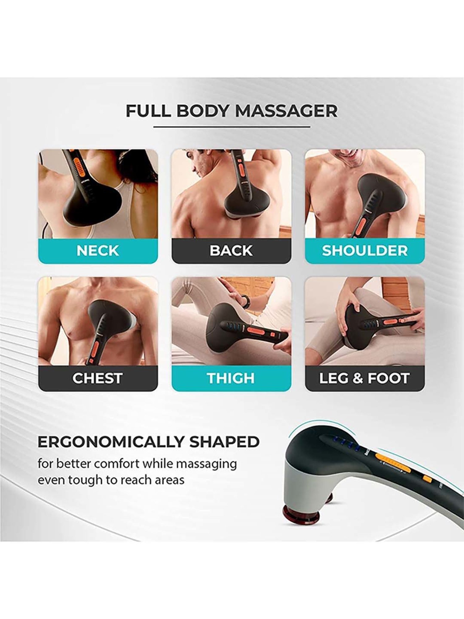 beatXP Thunder Elite Double Headed Hammer Massager (Jade Black)