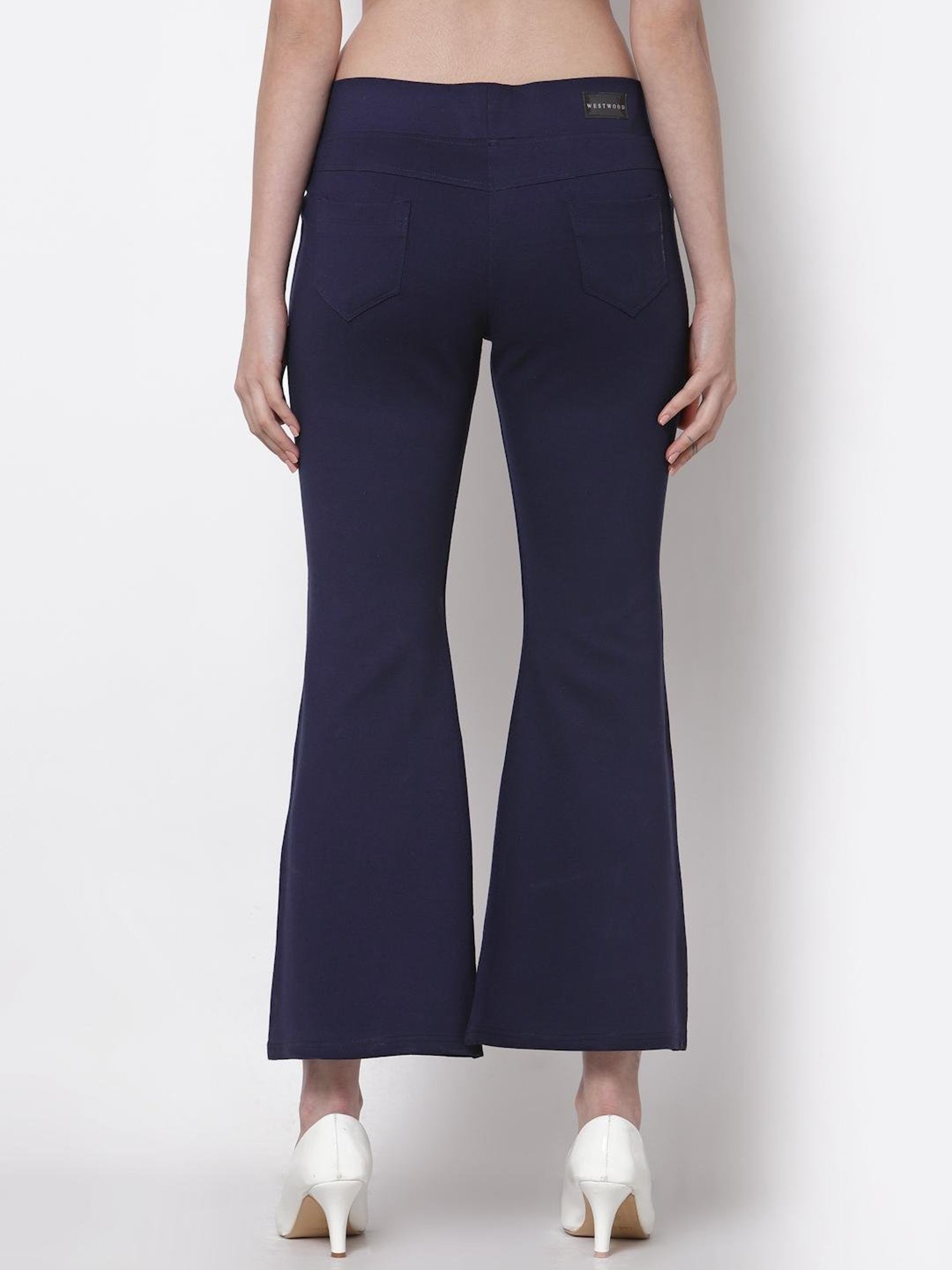 Westwood Navy Bootcut Trousers