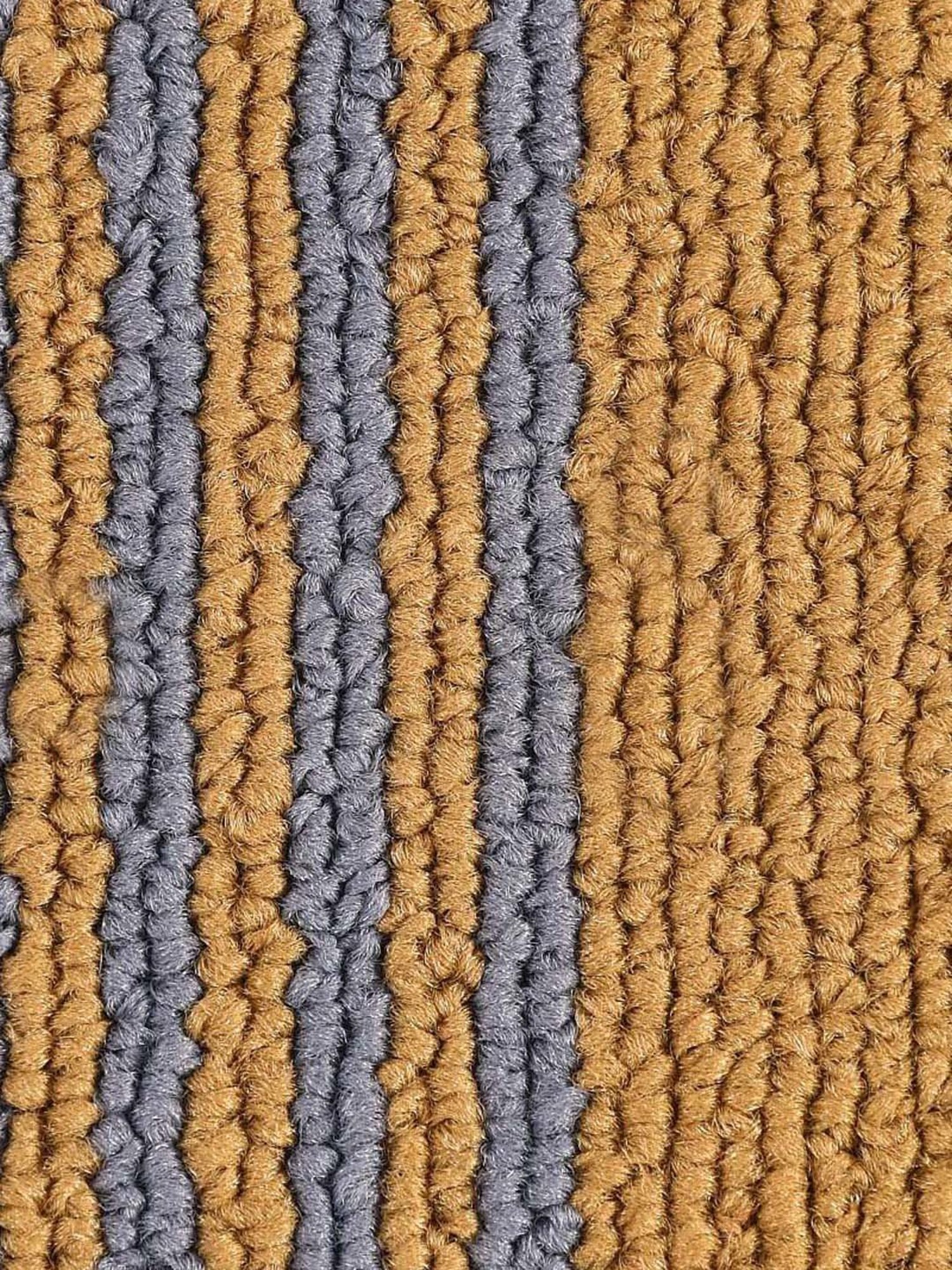 Saral Home Mustard & Grey Polypropylene Large Antiskid & Washable Power Runner