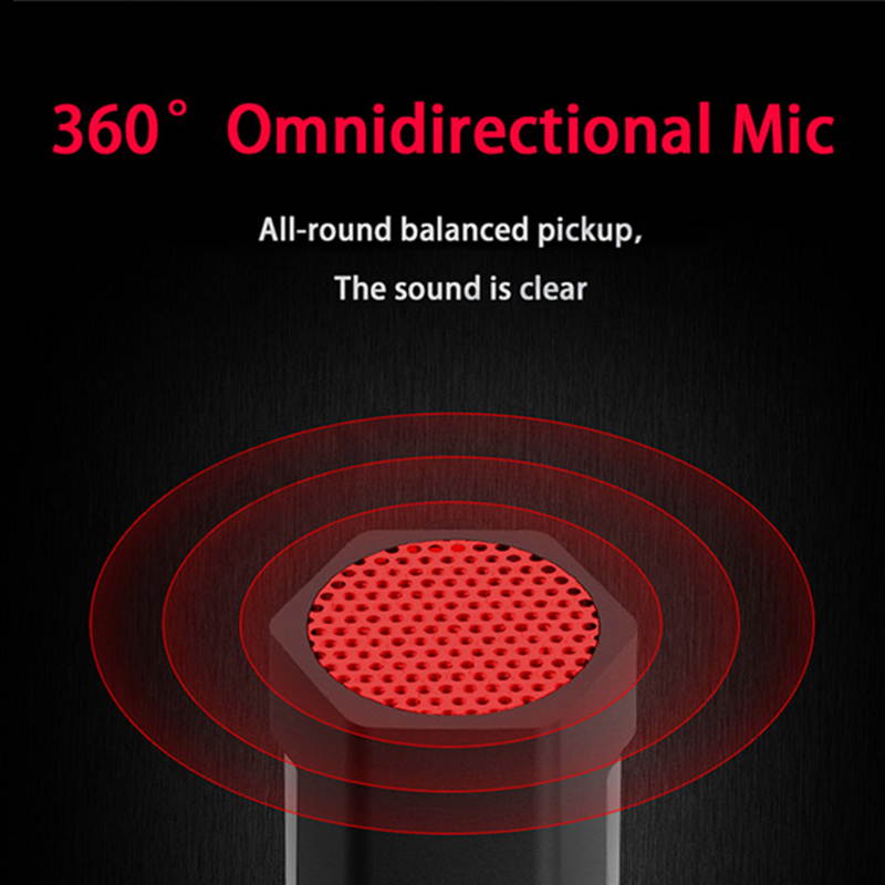 Professional recording microphone Condenser Microphones With microphone stand 3.5mm Jack Mic For Studio Recording PC Laptop Smartphone