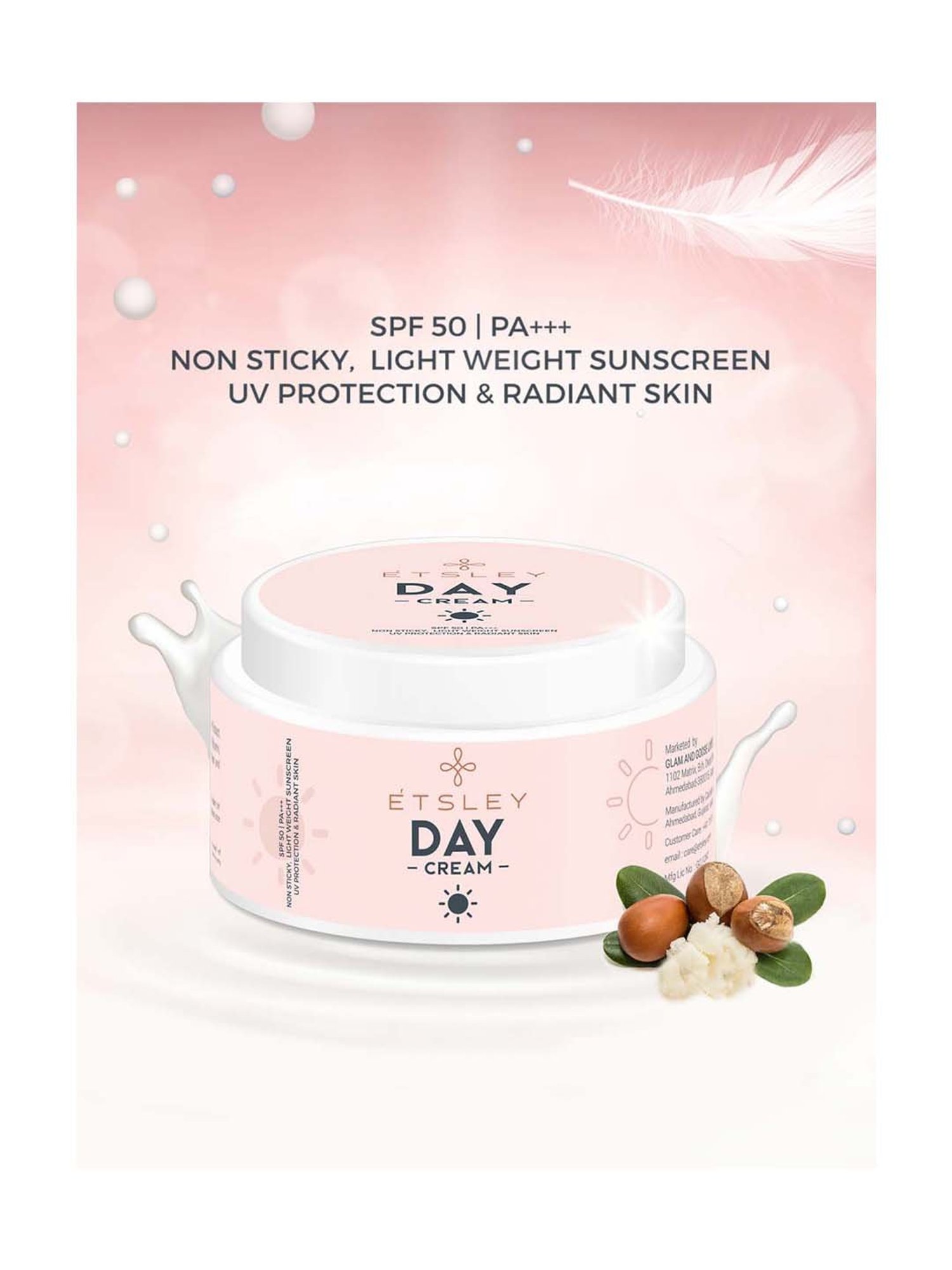 ETSLEY Natural Day Cream - 50 gm