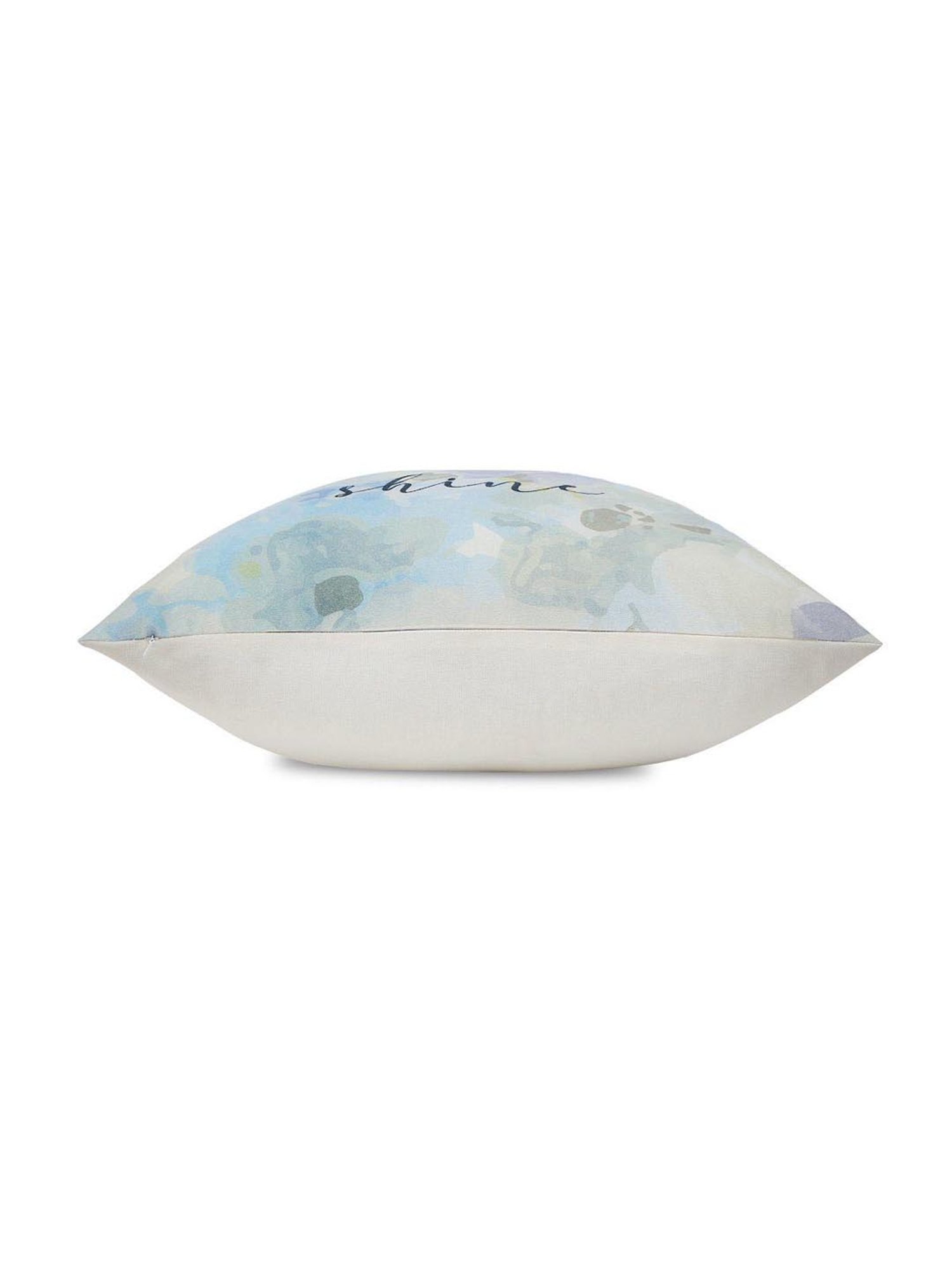 Home4U Aiden Grey & Blue Cotton Cushion Cover - Set of 1