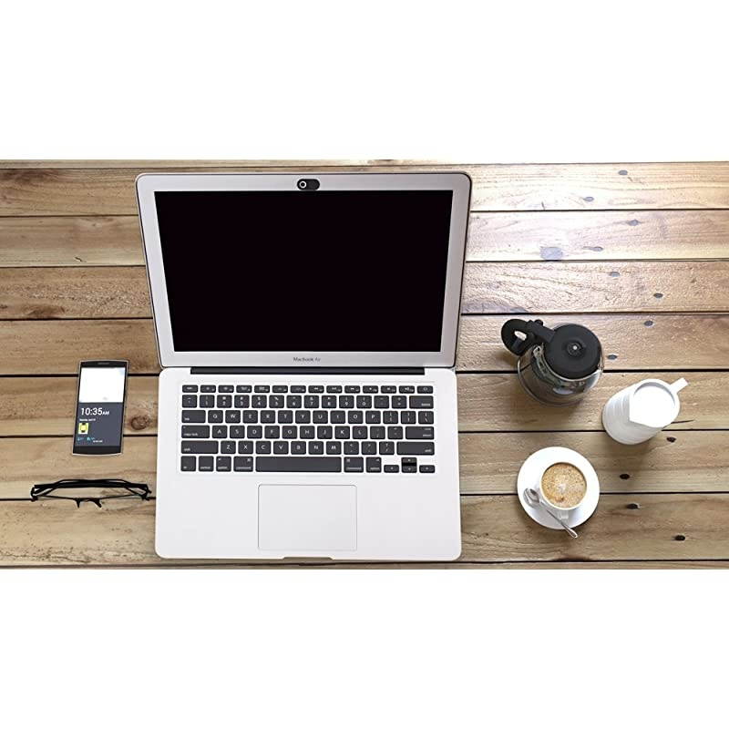Webcam Cover Slide2Pack 0023 Inch UltraThin Metal Web Camera Cover for MacBook Pro iMac Laptop PC iPad Pro iPhone 876 Plus Protect Your Visual Prvacy Black