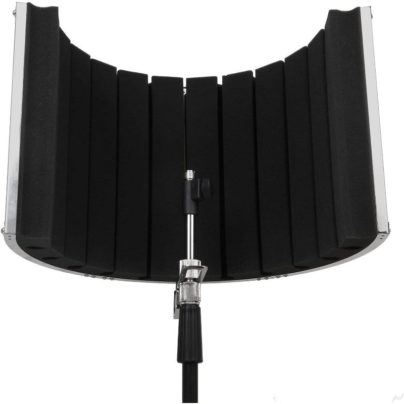 LyxPro VRI-20 Sound Absorbing Acoustic Foam Isolation Portable Microphone Shield, Vocal Recording Panel, High Performance - Stand Mountable