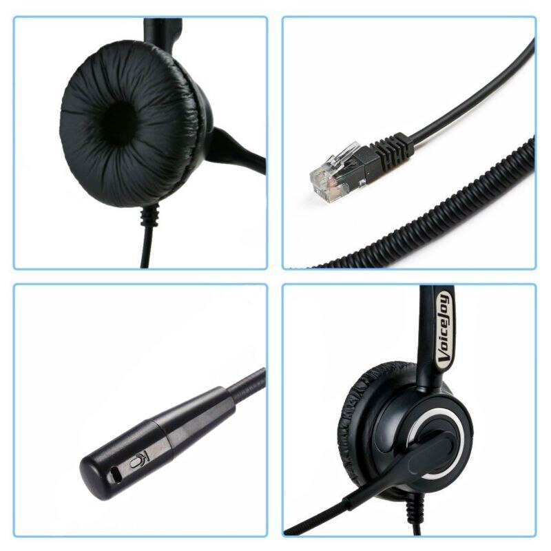 2.5mm jack headset Volune and Mute for Panasonic Cordless Phones and Polycom Grandstream ATT,Linksys SPA Zultys Gigaset phones