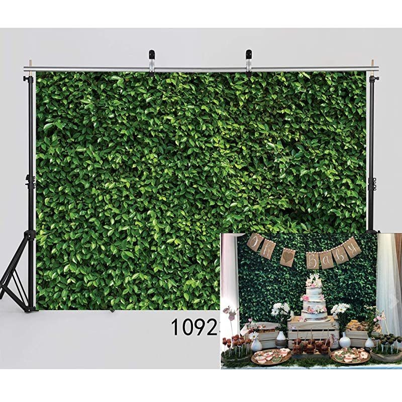 7X5ft Green Leaves Backdrop Grass Backdrop Natural Green Lawn Party Photography Backdrop Birthday Newborn Baby Lover Wedding Photo Studio Props 10923