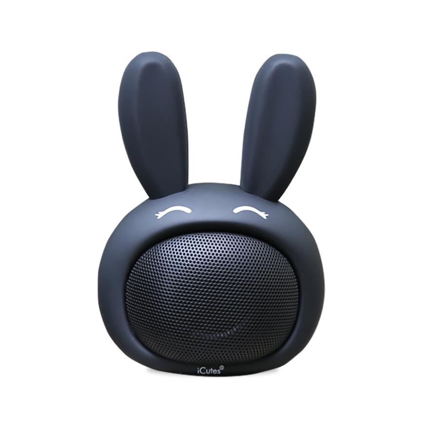 Compact iCute Bluetooth Wireless Speaker Black Rabbit