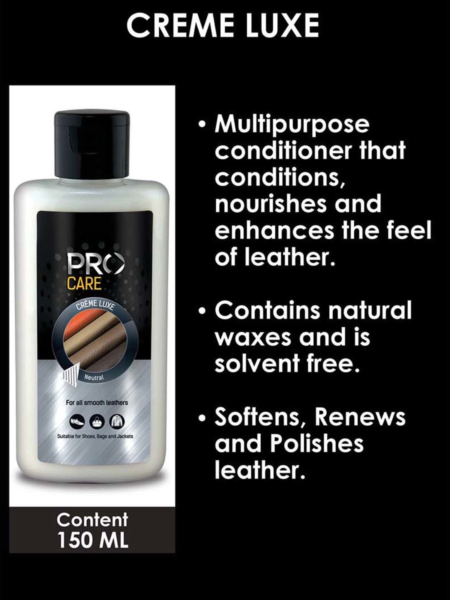 Pro Multicoloured Complete Leather Shoe Care (Pack of 4)