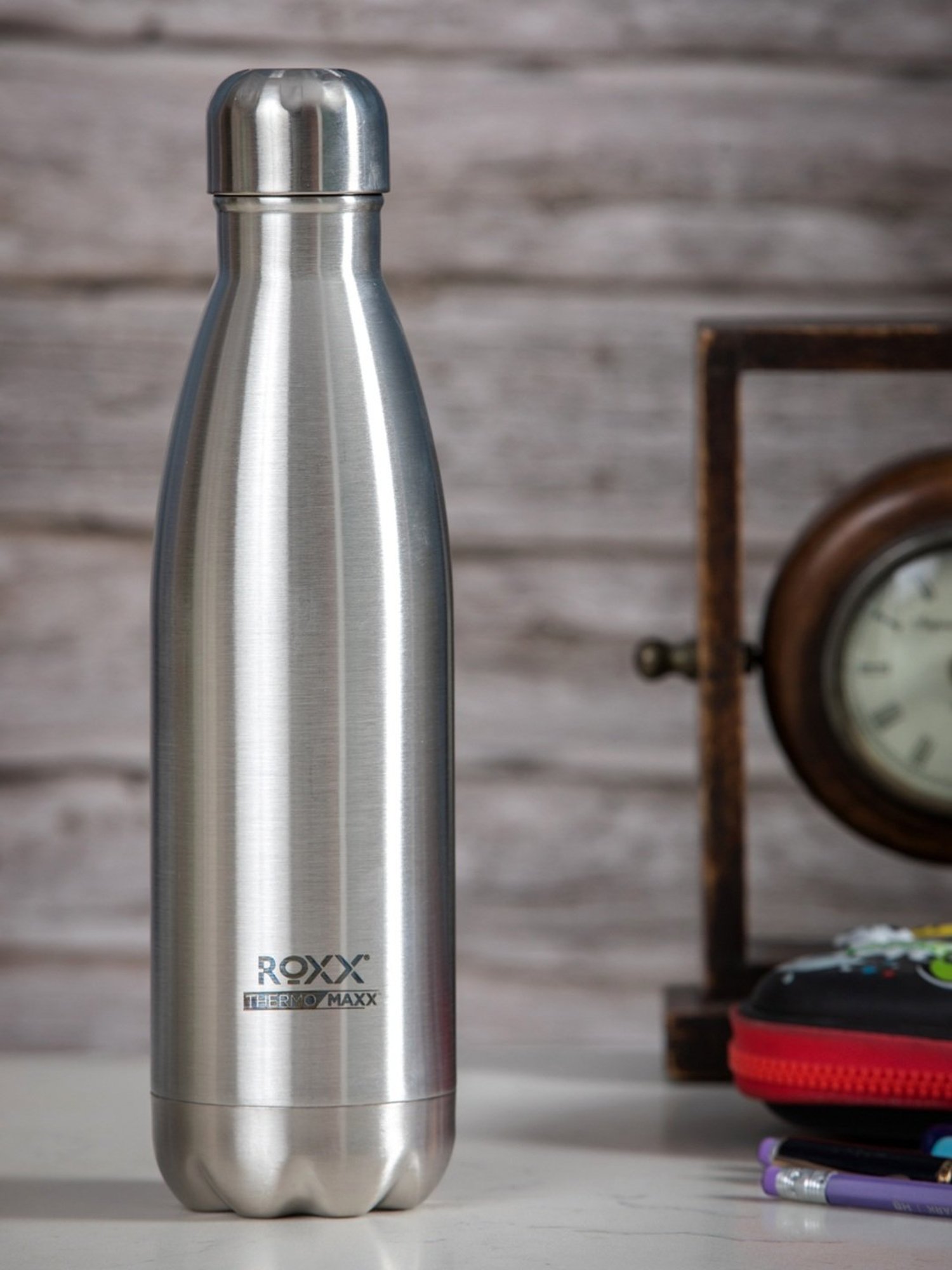 ROXX Silver Steel Super Insulated Bottle (0.5L)